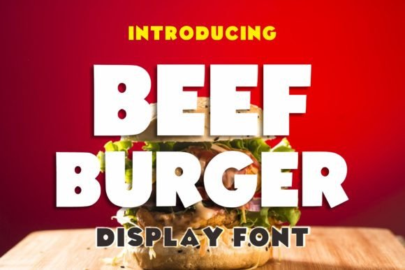 Beef Burger Display Font Review
