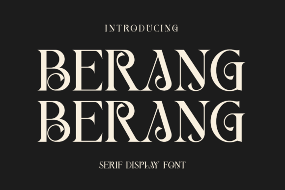 Berang Berang Font for Handmade Creations