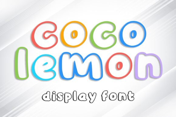 Coco Lemon: A Playful Display Font for Editorial Design