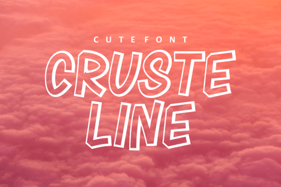 Cruste Line: A Playful Font for Polished Branding