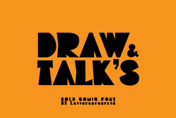 Draw and Talks: A Playful Font for Editorial Creativity