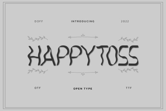 Enhance Your Editorial Design with the Happy Toss Font