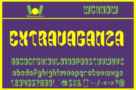 Extravaganza Font for Web Design