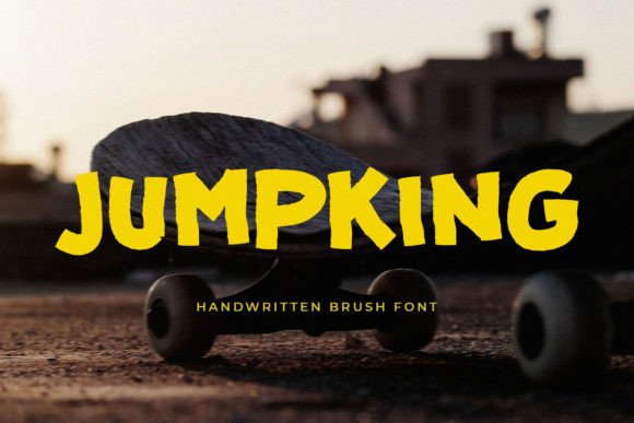 Jumpking: A Handwritten Display Font for Bold Branding
