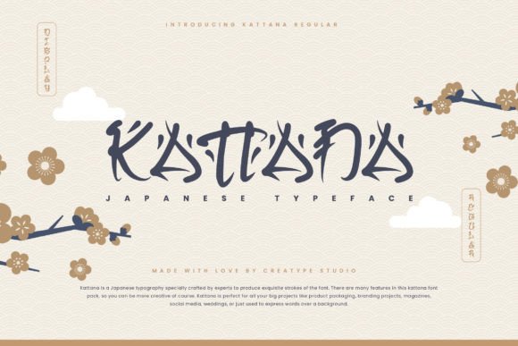 Kattana: A Japanese-Style Display Font for Bold Branding