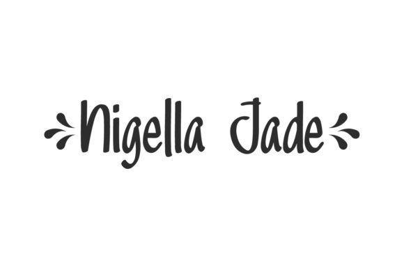 Nigella Jade: A Playful Display Font for Editorial Projects