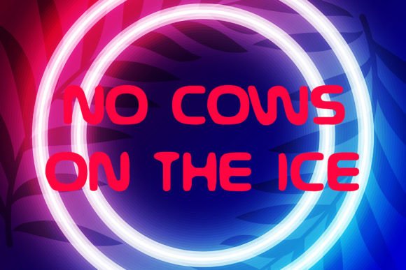 No Cows on the Ice Font Review for Web Design