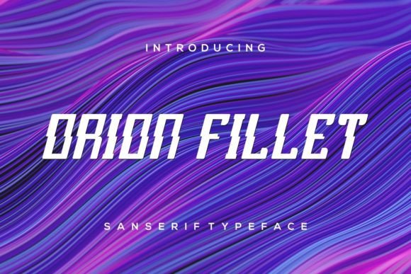 Orion Fillet: A Modern Italic Font for Bold Visuals