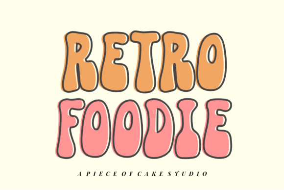 Retro Foodie Font for Handmade Creations