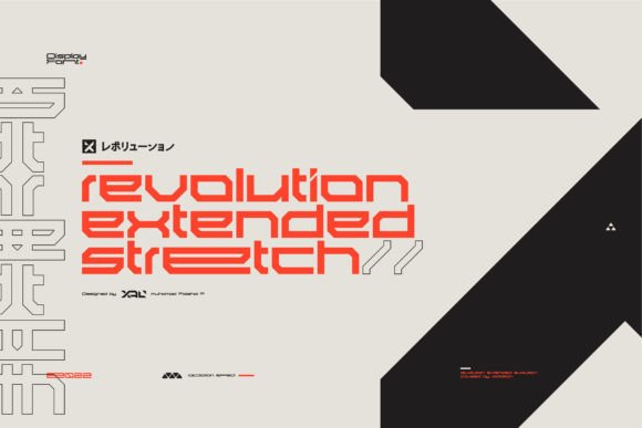 Revolution Extended Stretch Font for Bold Branding