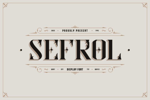 Sefrol: A Bold Display Font for Branding That Stands Out
