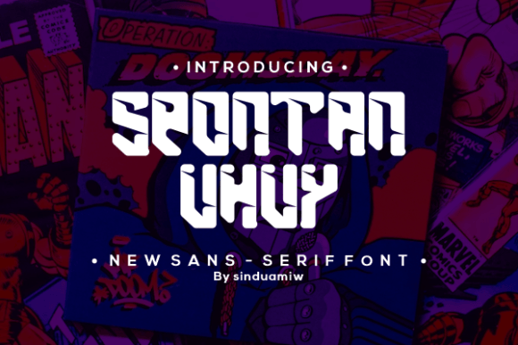 Spontan Uhuy Font for Bold Visual Impact