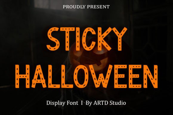 Sticky Halloween Font for Web Design