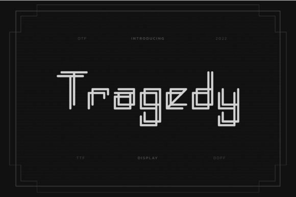 Tragedy Font for Modern Editorial Design