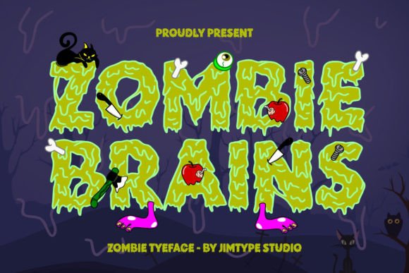 Zombie Brains: A Spooky Font for Business Branding